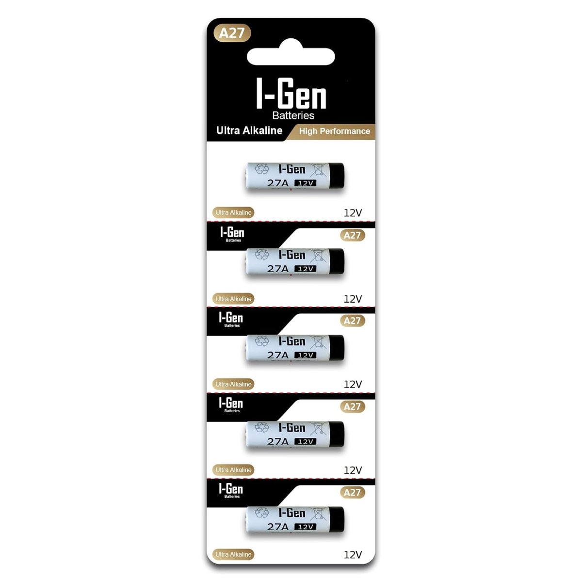 I-Gen 27A Pil 5'li Paket 12V MN27 (27A / A27 / L828)