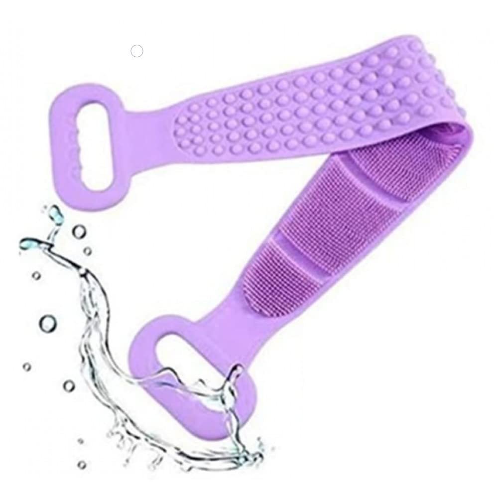 TİNEKE Banyo Sırt Kesesi Çift Taraflı Silikon Cilt Temizleme Fırçası 60 Cm