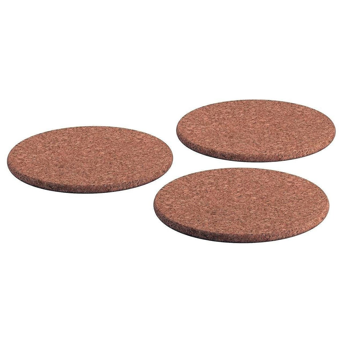 IKEA HEAT 3'lü set mantar tencere altlığı 19 cm çapında mantar altlık
