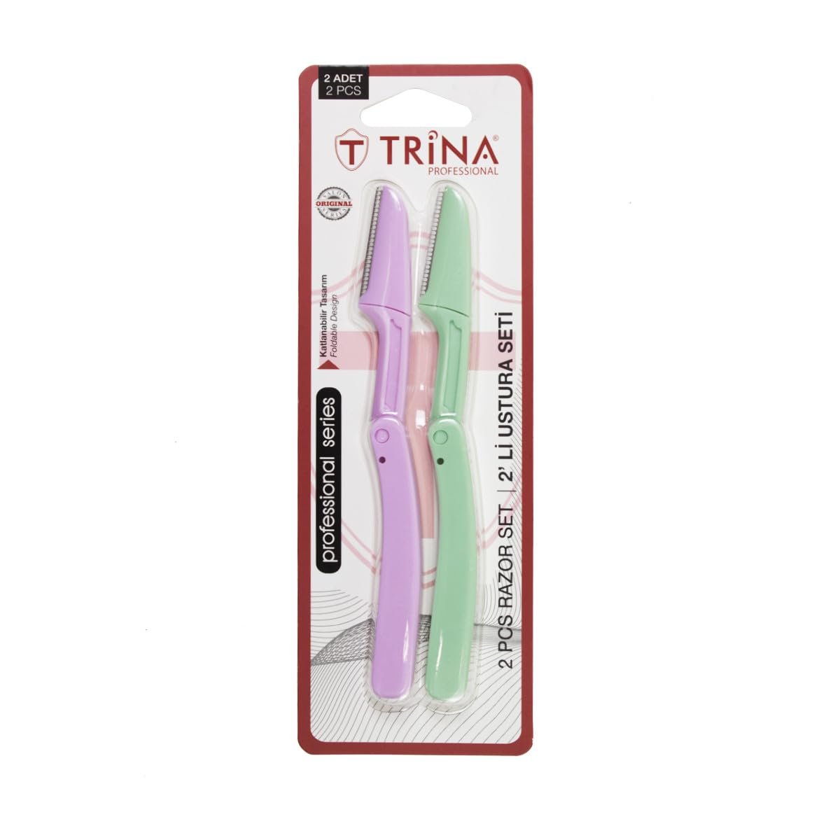 Trina İkili Set Açılır Kapanır Kaş Usturası - 02