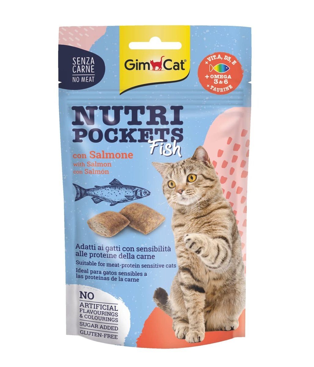 GimCat Kedi Ödül Tableti Np Fish With Salmon 60 gr