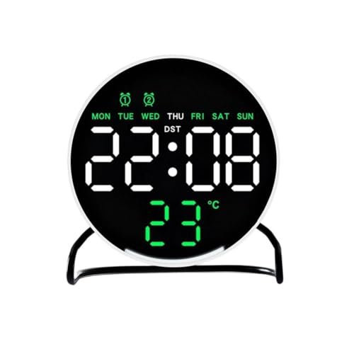 Valkyrie LED Dijital Masa Saati Alarm Sıcaklık Takvim Göstergeli USB Gece Işıklı Masa Saati Çift Alarm