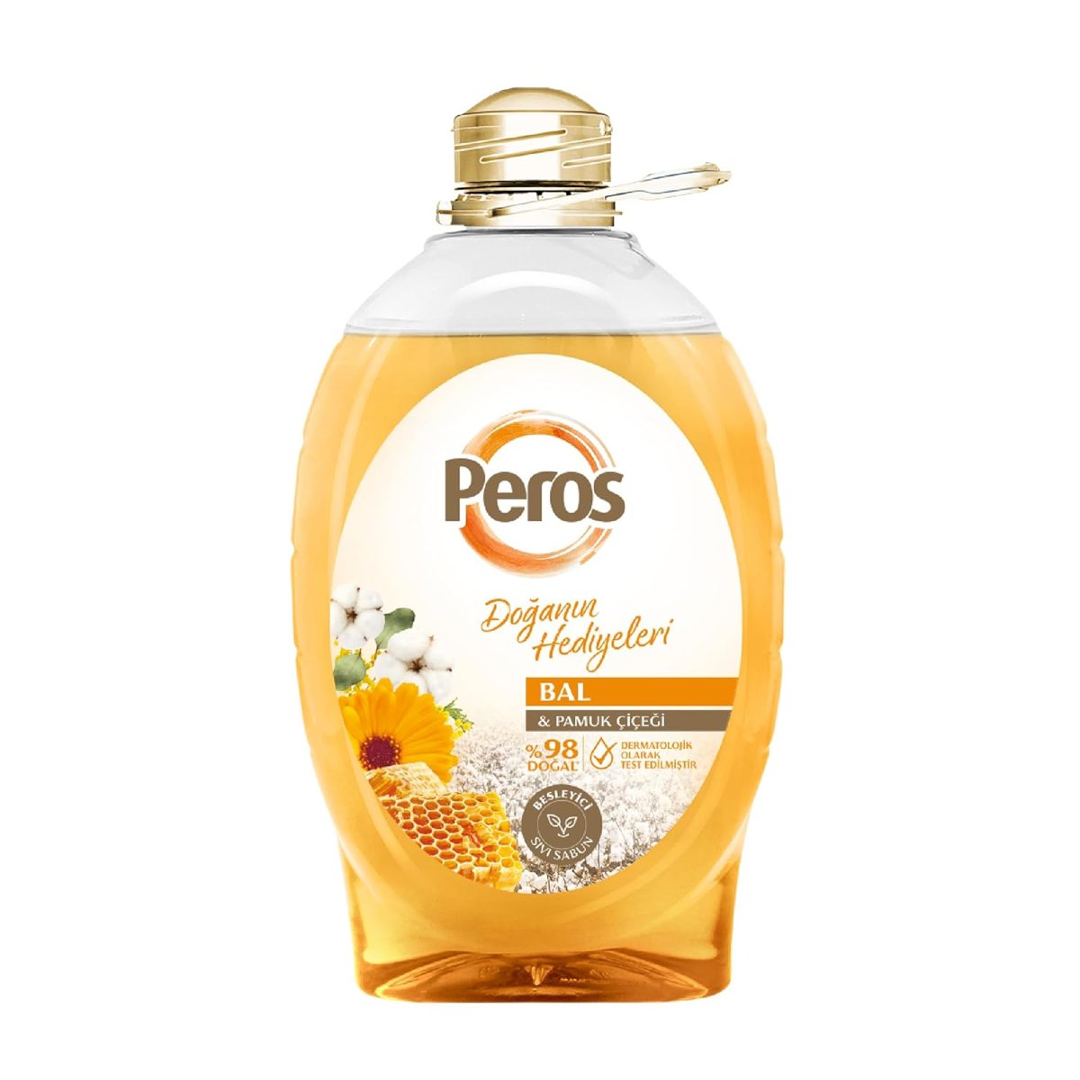 Peros Doğanın Hediyeleri Bal  Pamuk Çiçeği Sıvı Sabun 3000 G