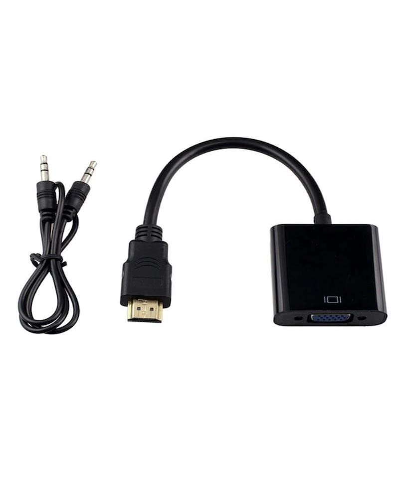 SANEC HDMI TO VGA DÖNÜŞTÜRÜCÜ + SES KABLOSU SİYAH