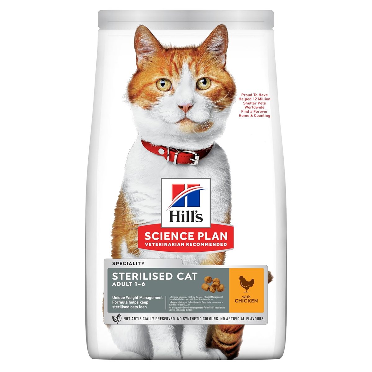 Hill's SCIENCE PLAN Kısırlaştırılmış Yetişkin Tavuklu Kedi Maması 8+2 kg