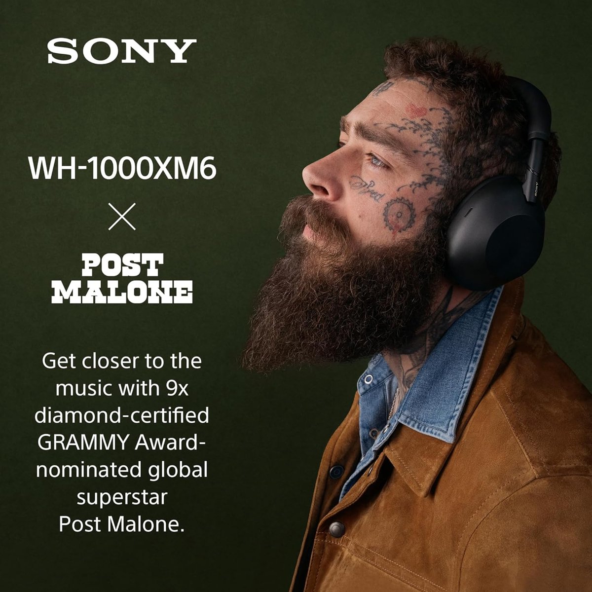 Sony WH-1000XM6 Kablosuz Bluetooth Kulaklık, Gürültü Önleyici, Yüksek Çözünürlüklü Ses, Maksimum Rahat, Katlanabilir Tasarım, Dayanıklı Kılıf, 30 Saat Pil, iOS ve Android, Renkli