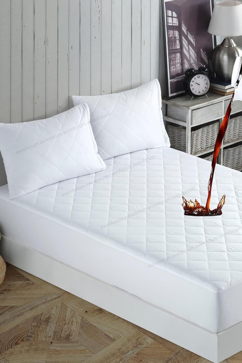 Formeya Adelya Mikrofiber Kapitone Fitted Full Kenar Su Sıvı Geçirmez Yatak Koruyucu Alez (90 x 190)