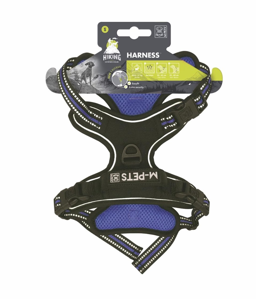 M-PETS HIKING REFLEKTÖRLÜ SOFT SIRT TASMASI BLUE (S)