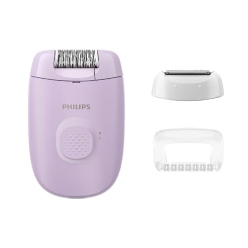 Philips Epilasyon Cihazı, Taşınabilir Kompakt Tasarım, Hassas Bölge ve Masaj Başlığı, Yıkanabilir, 4