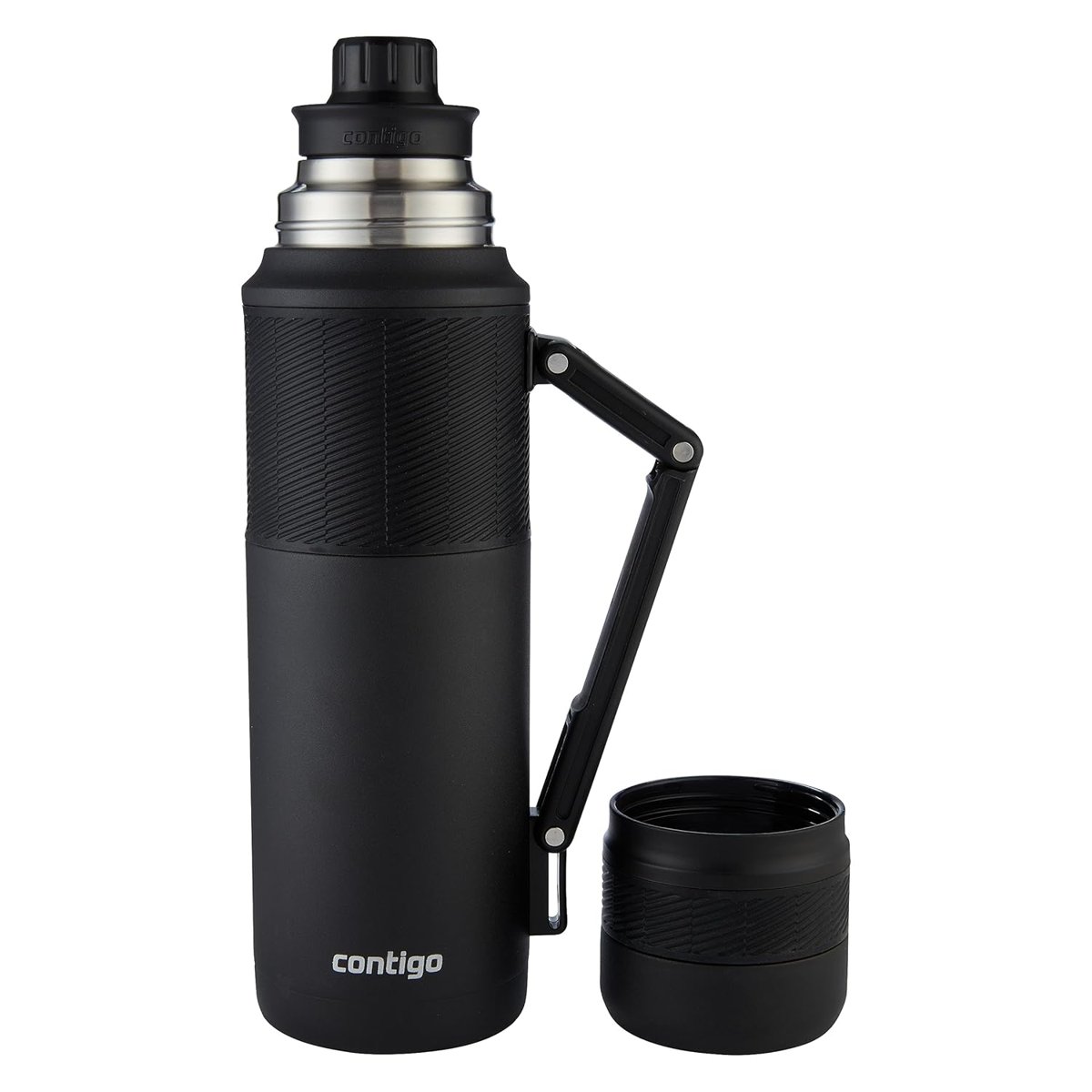 Contigo Thermal Bardaklı Çelik Termos 1.2L Siyah