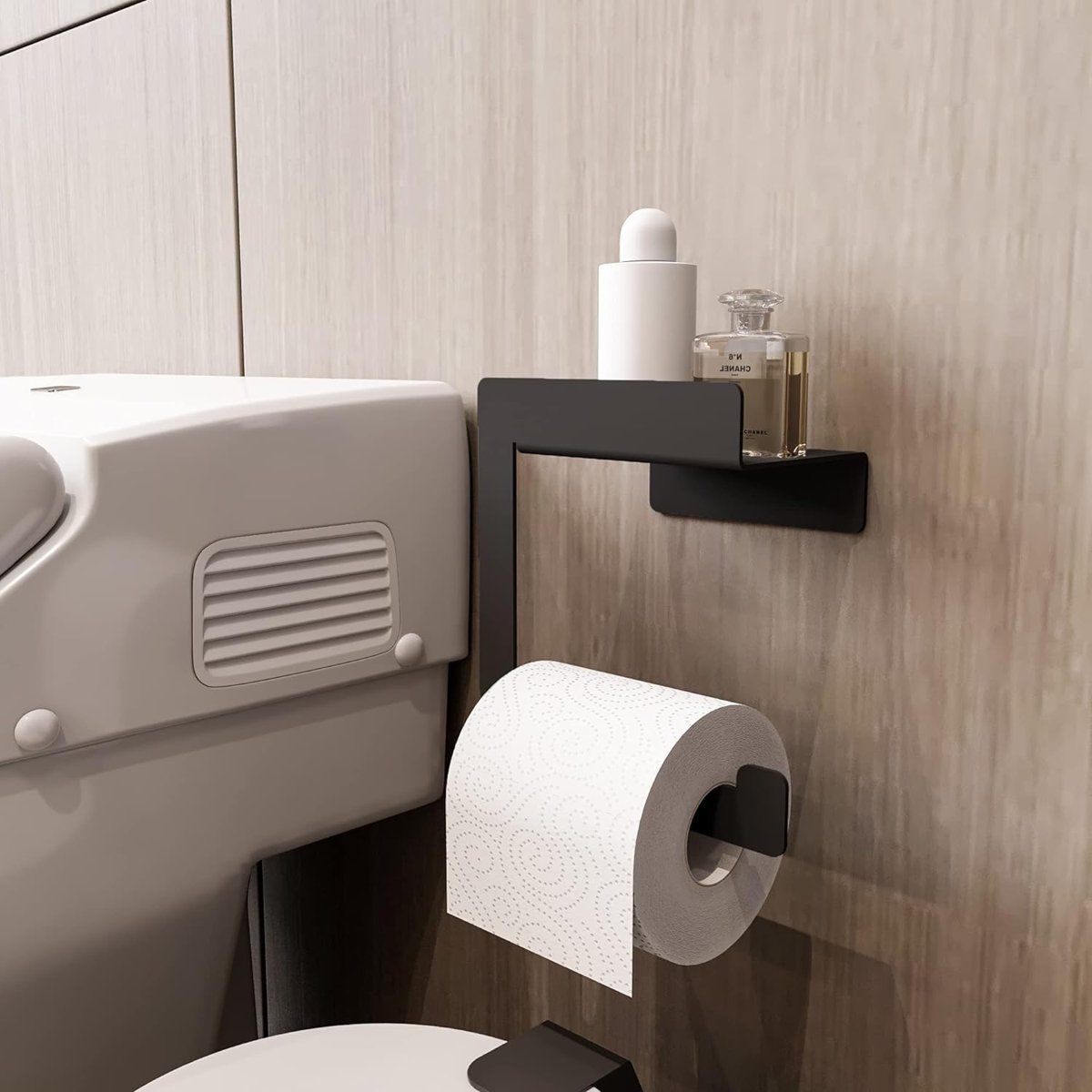 Raflı Tuvalet Kağıtlığı, Banyo Tuvalet Kağıtlık, Wc Tuvalet Kağıdı Tutucu, Banyo Tuvalet Kağıdı Askı