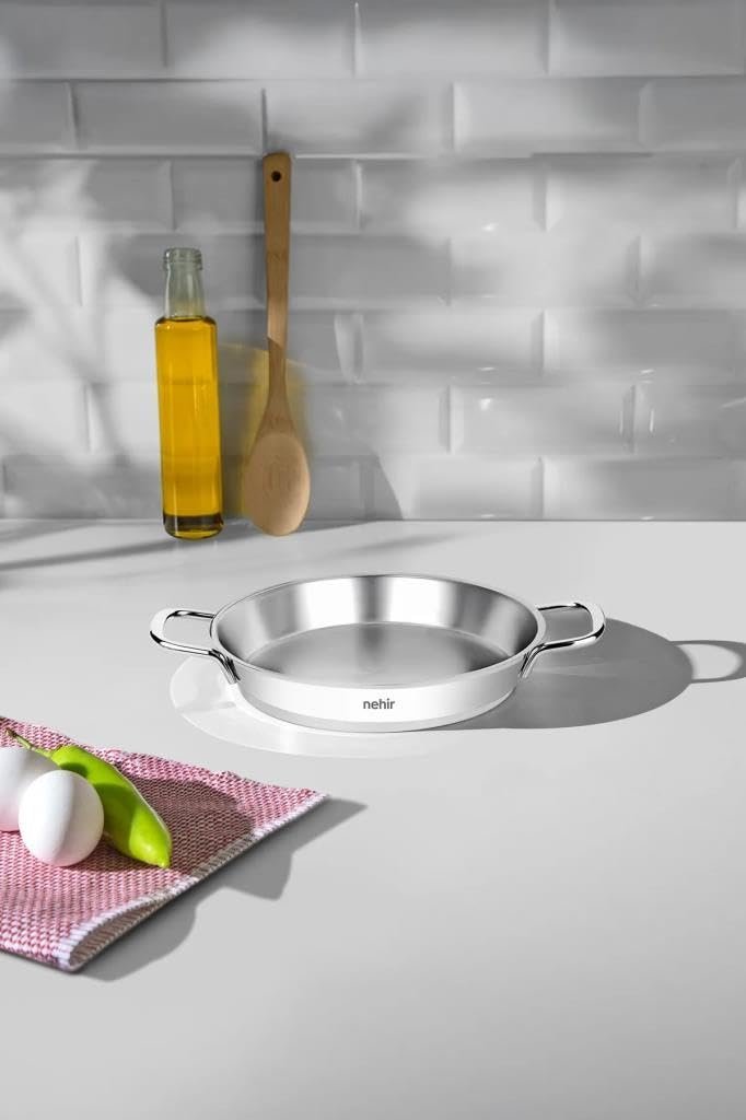 Nehir Silver Çelik İtalyan Omlet Sahan 18 cm Kapaksız