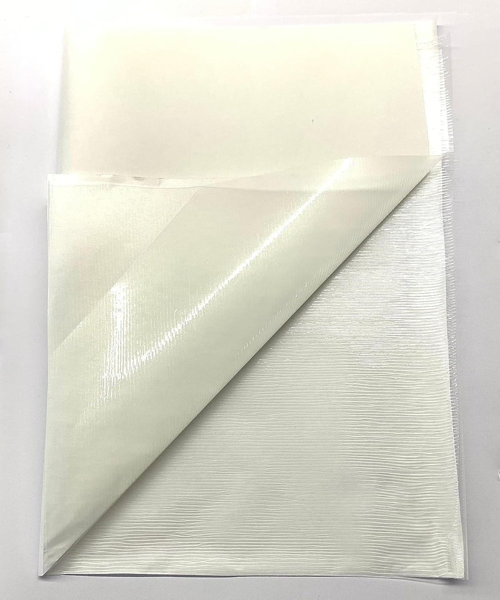 modern teknik tekstil BSN Tela 1x1 metre 50 micron - Çift Taraflı Yapışkan Tela - Arma Yapıştırma Telası - Laminasyon Telası - Dikiş Nakış Telası - Ütü ile Yapıştırılan Tela - Kağıtlı Tela