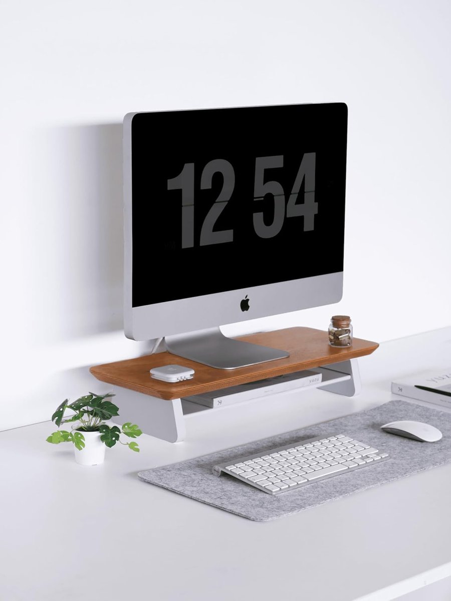 Fagus Wood Küçük Monitör Standı (Meşe)