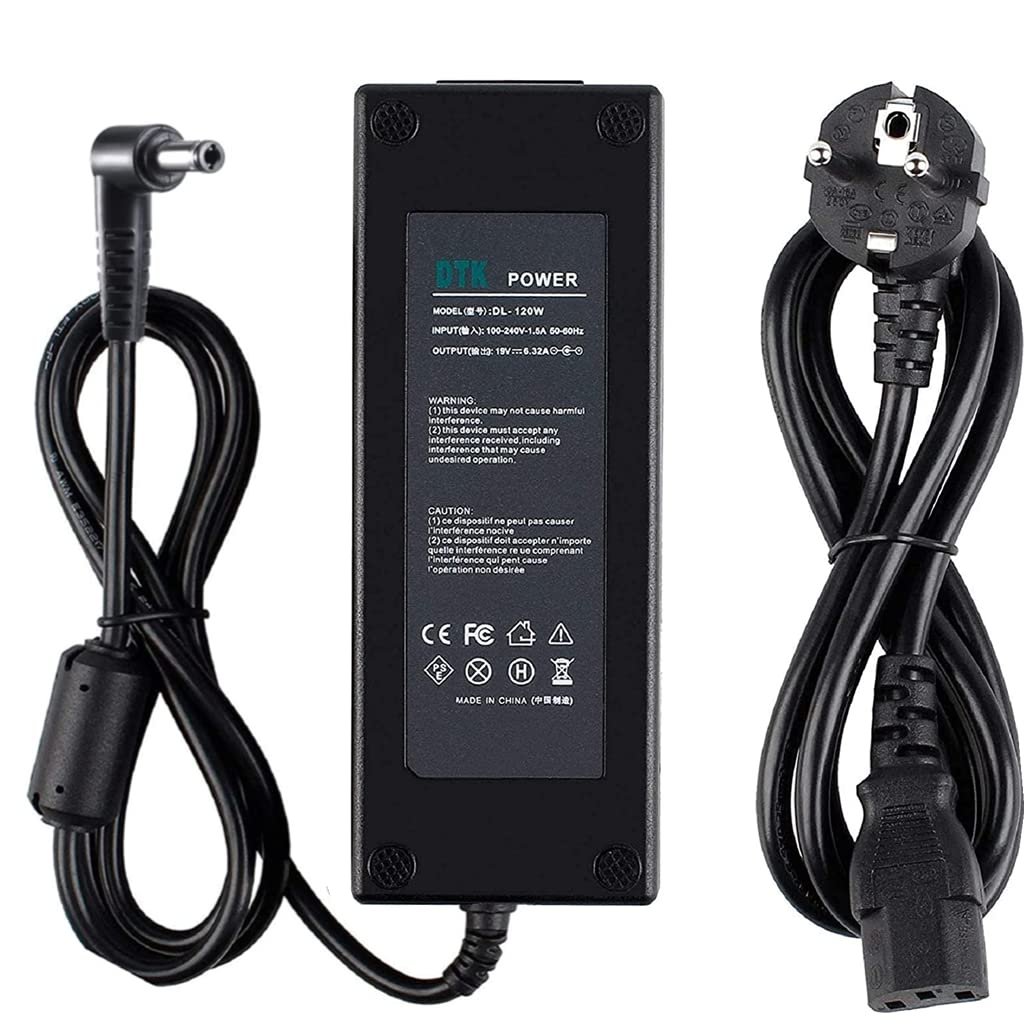 DTK® Şarj Cihazı 19V 6.32A 120W Dizüstü Bilgisayar Dizüstü Bilgisayar Şarj Kablosu ASUS Fişi için AC Güç Kaynağı: 5,5 x 2,5 mm Şarj Cihazları Taşınabilir Bilgisayarlar için Güç Kaynakları Şebeke Pil Güç Kaynağı