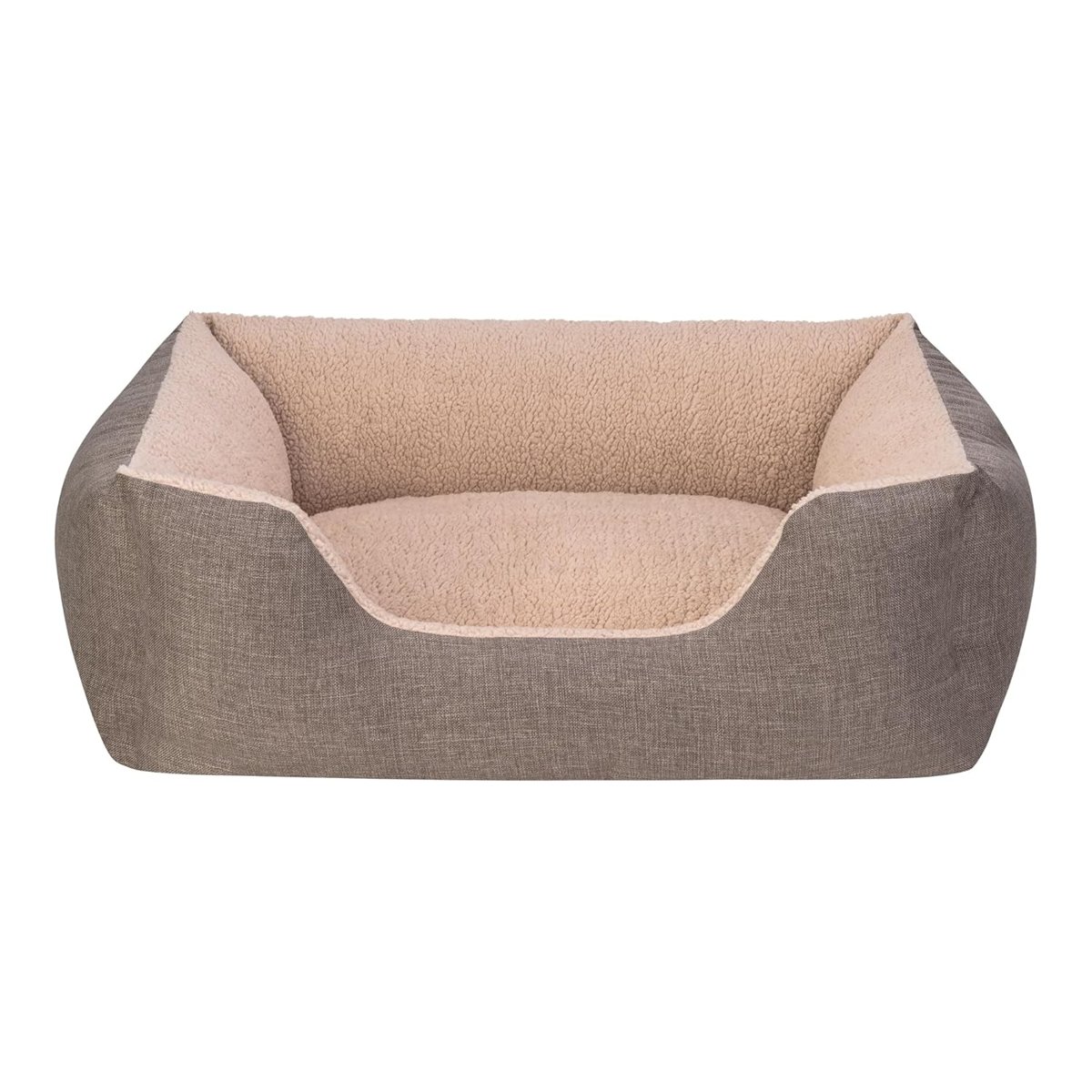 Pet Comfort Echo Varro Kahve-Bej Köpek Yatağı M 65x80cm