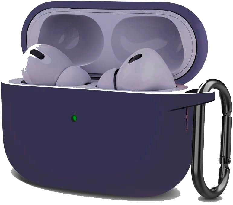 Coverzone Apple Airpods 4 ile uyumlu Kapak 4. Nesil AirP-ods Kılıf 2024 Professional Termoplastik Soft Kancalı Tam Kaplayan Halcyon Kılıf Airpods 4 ile uyumlu Koruma Kabı (Lavanta, AirPods 4. Nesil)