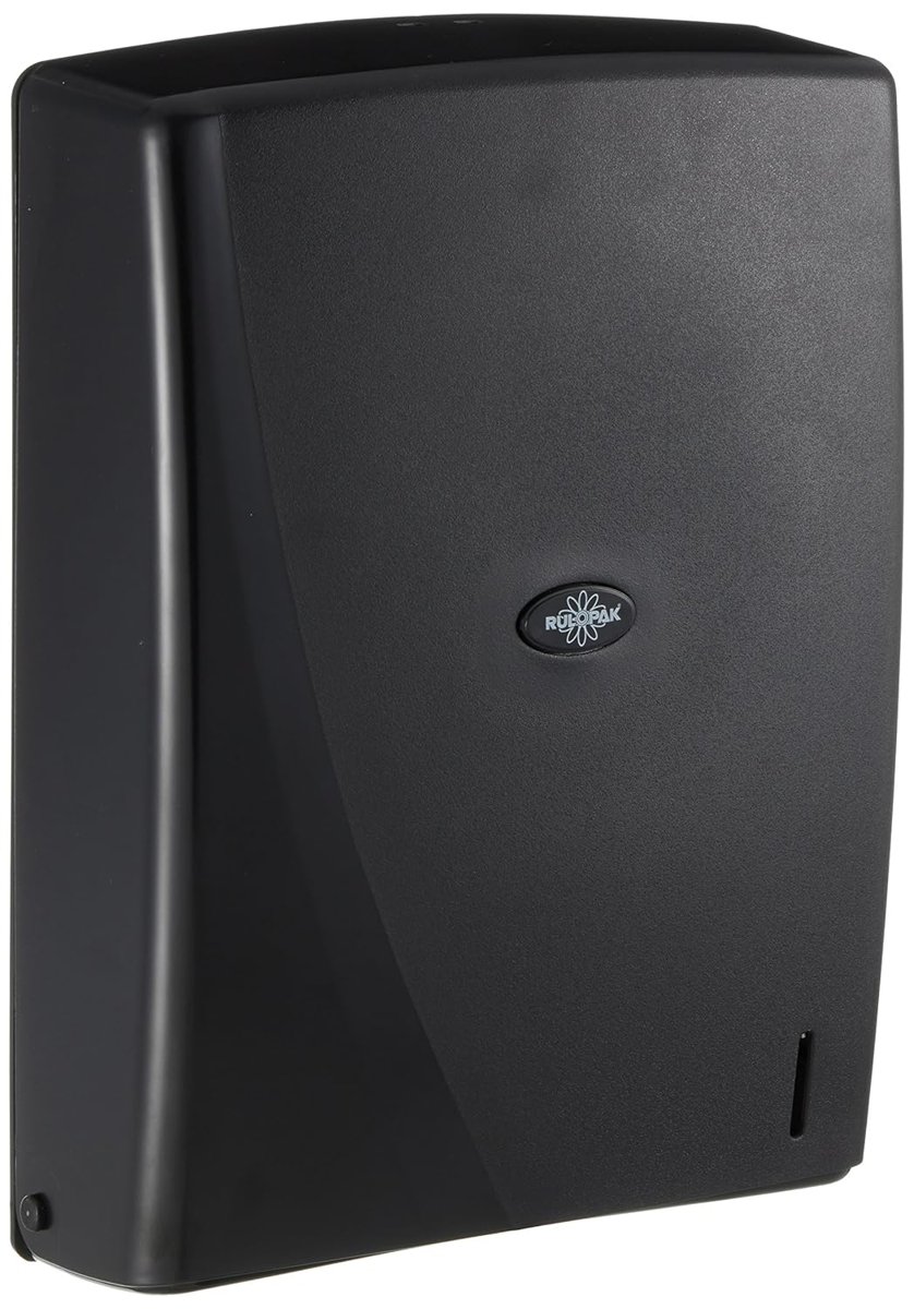 Rulopak R-1312S Modern Z Kat 400'lü Havlu Dispenseri, Plastik, Siyah
