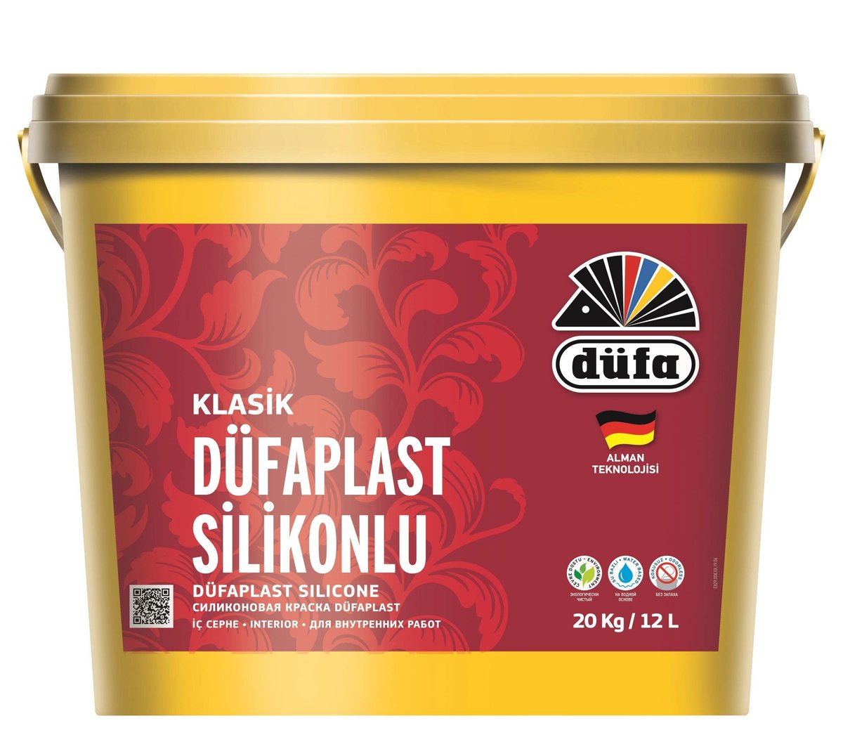 Düfa Klasik Silikonlu İç Cephe Boyası - 12 L / 20 Kg (Köpük Şeker)
