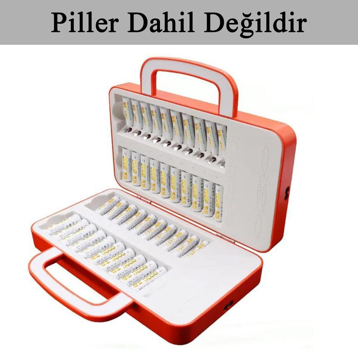 Coverzone Beston C9032W 40 Yuvalı AA/AAA Pil Şarj Cihazı - Ni-MH/Ni-Cd Şarj Edilebilir Piller İçin LED Gösterge, Akıllı Şarj Yönetimi (C9032W)