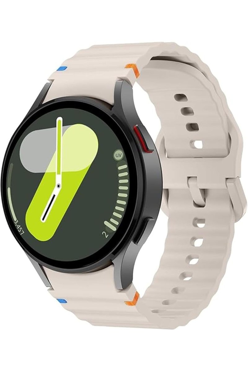 Covpor Wave Soft Silikon Kordon Spor Starlight Samsung Galaxy Watch 7 6 5 4 FE 40 44 mm Classic 42 4