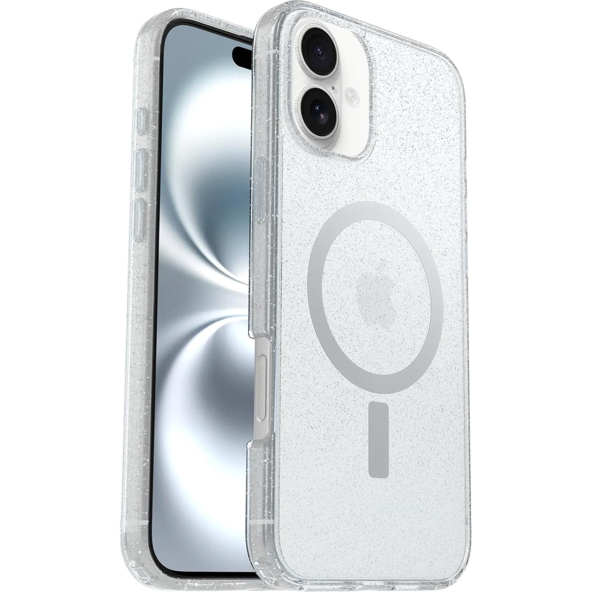 OtterBox Symmetry Serisi Şeffaf MagSafe Şeffaf Kılıf iPhone 16 Plus Uyumlu Darbeye ve Düşmeye Karşı Koruyucu Koruyucu Kılıf, Stardust