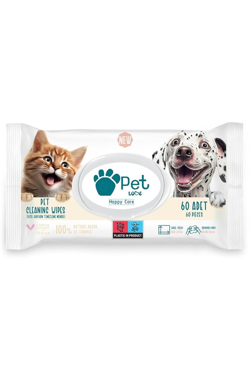 Pet Love Evcil Hayvan Temizleme Mendili