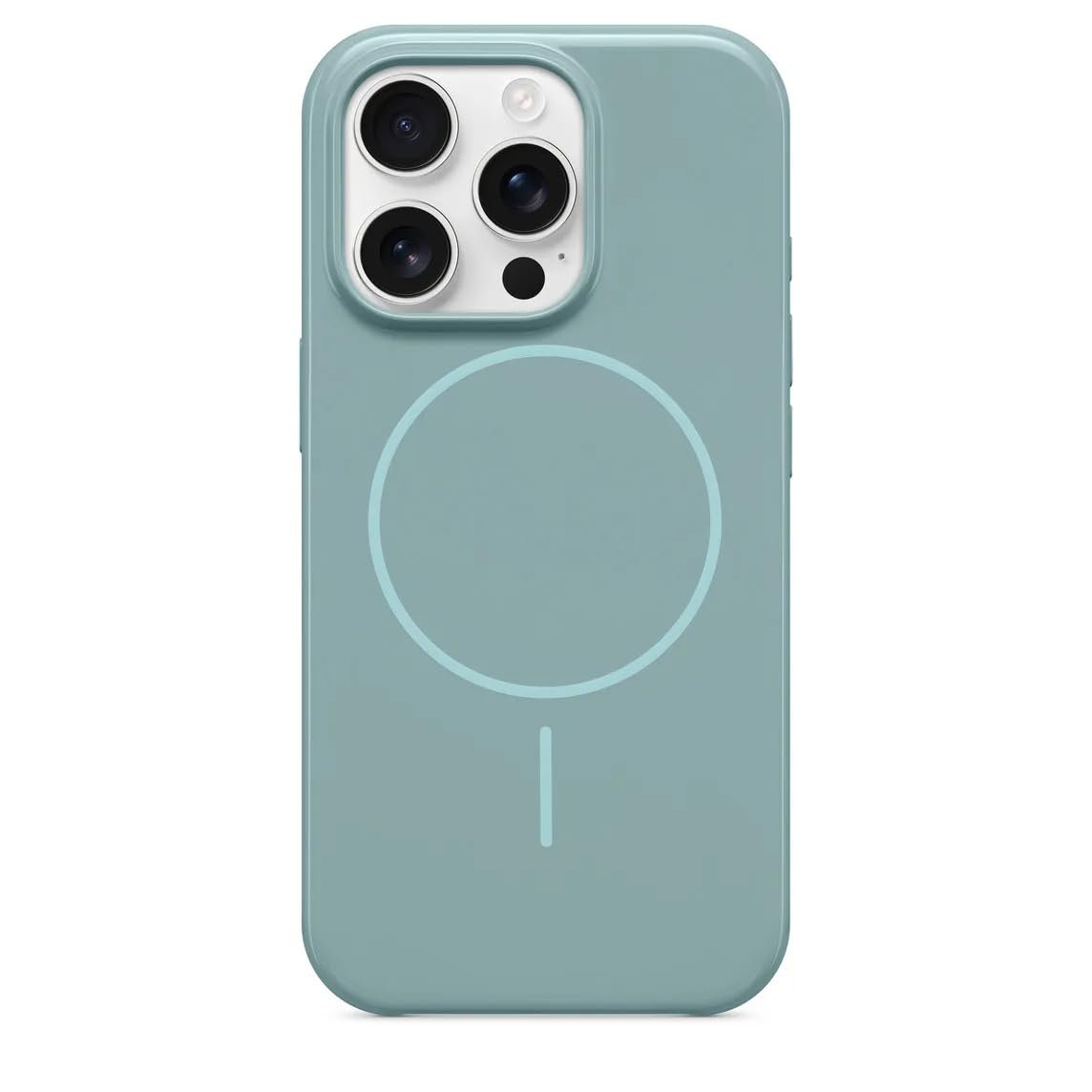 Coverzone iPhone 16 Pro Max ile uyumlu Kılıf Kamera Çıkıntı 2mm Korumalı Mat Marble Magsafe ile uyumlu Tam Gövde Korumalı iPhone 16 Pro Max ile uyumlu kılıf Riptide Blue