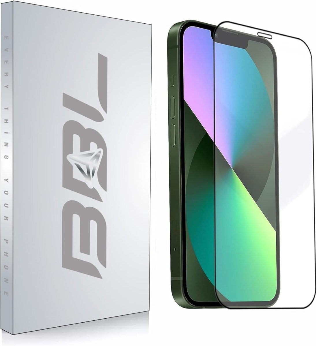 BABİLDEN Apple Iphone için Tasarlanmış Uçtan Kenara Kapsama Tam Koruma Dayanıklı Temperli Cam (iPhon