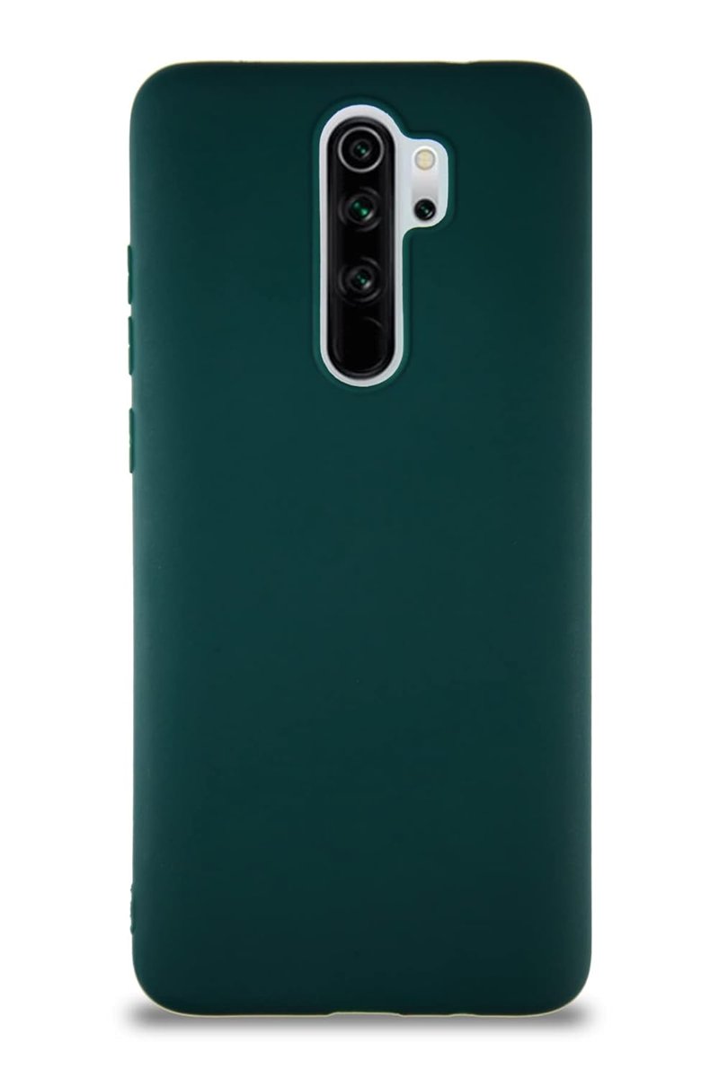 KZY İletişim Xiaomi Redmi Note 8 Pro ile Uyumlu Kılıf Soft Premier Renkli Silikon Kapak - Yeşil