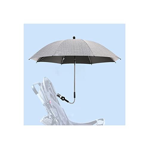 Valkyrie Bebek Arabası İçin Ayrılabilir 360 Derece Ayarlanabilir 75 cm Şemsiye - Gri