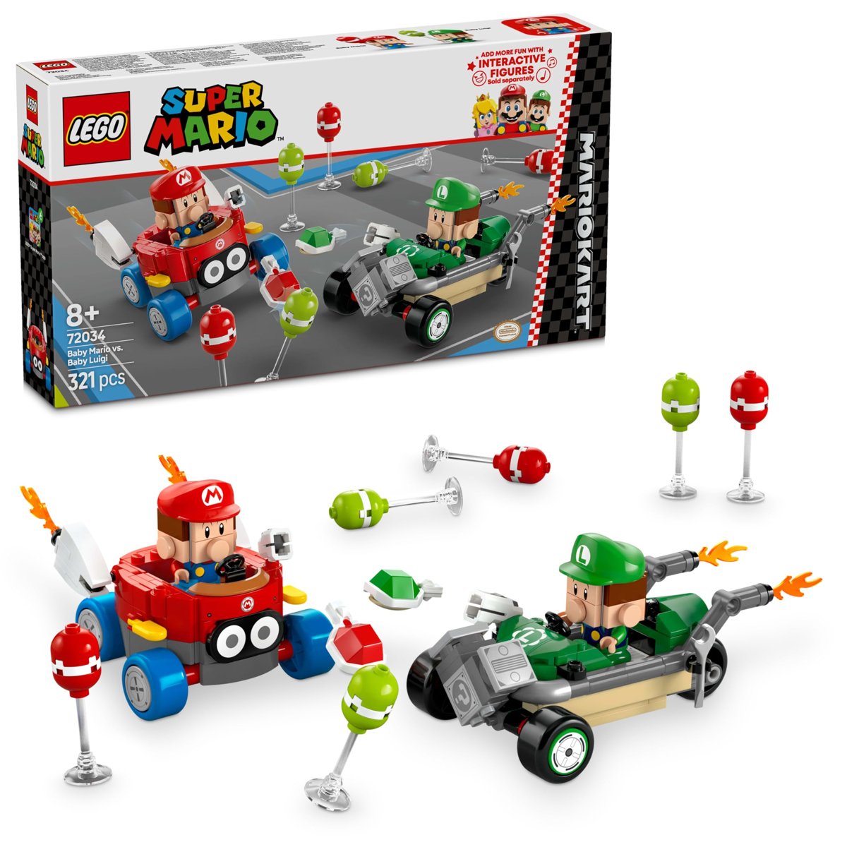 LEGO Super Mario: Mario Kart – Baby Mario ile Baby Luigi 72034