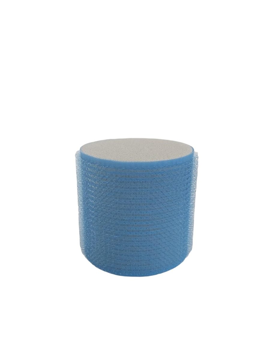 Croc 1208 Cırtlı Sünger Bigudi 4lü Çap 6cm Mavi