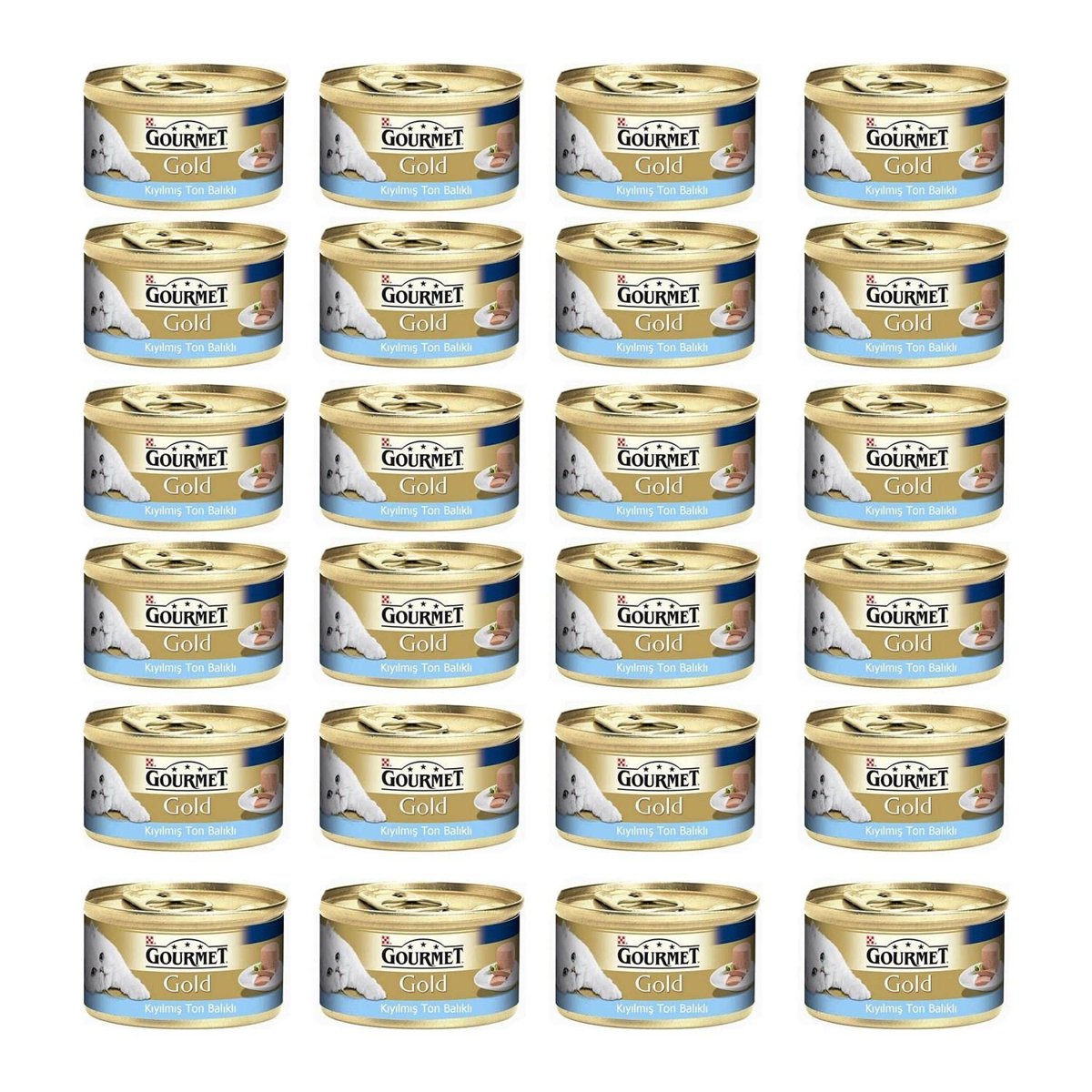 Purina Gourmet Gold Kıyılmış Ton Balıklı Konserve Kedi Maması - 85 Gr X 24 Adet