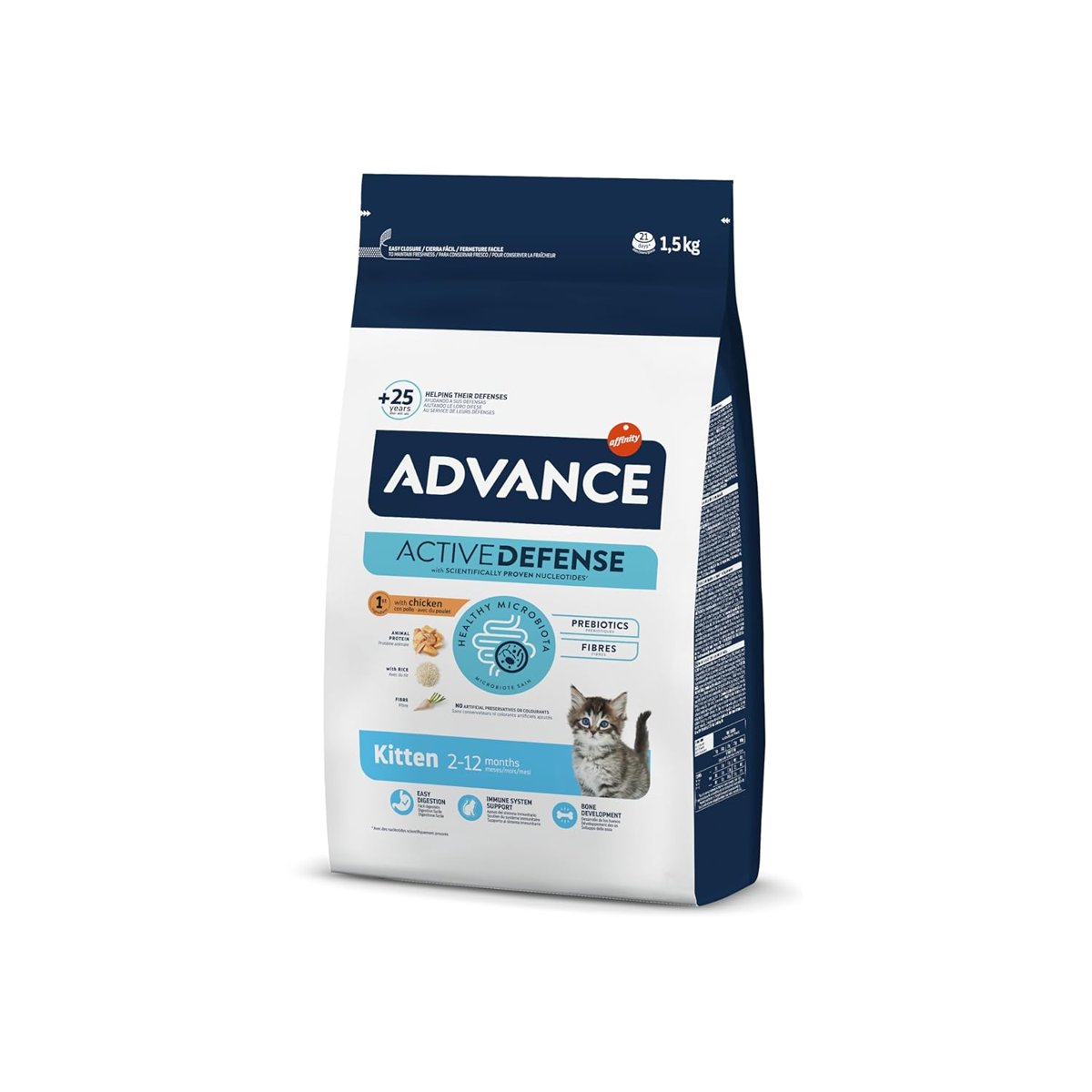 Advance Kuru Kedi Maması, Yavru Kedi Maması, Tavuklu, 1.5 Kg