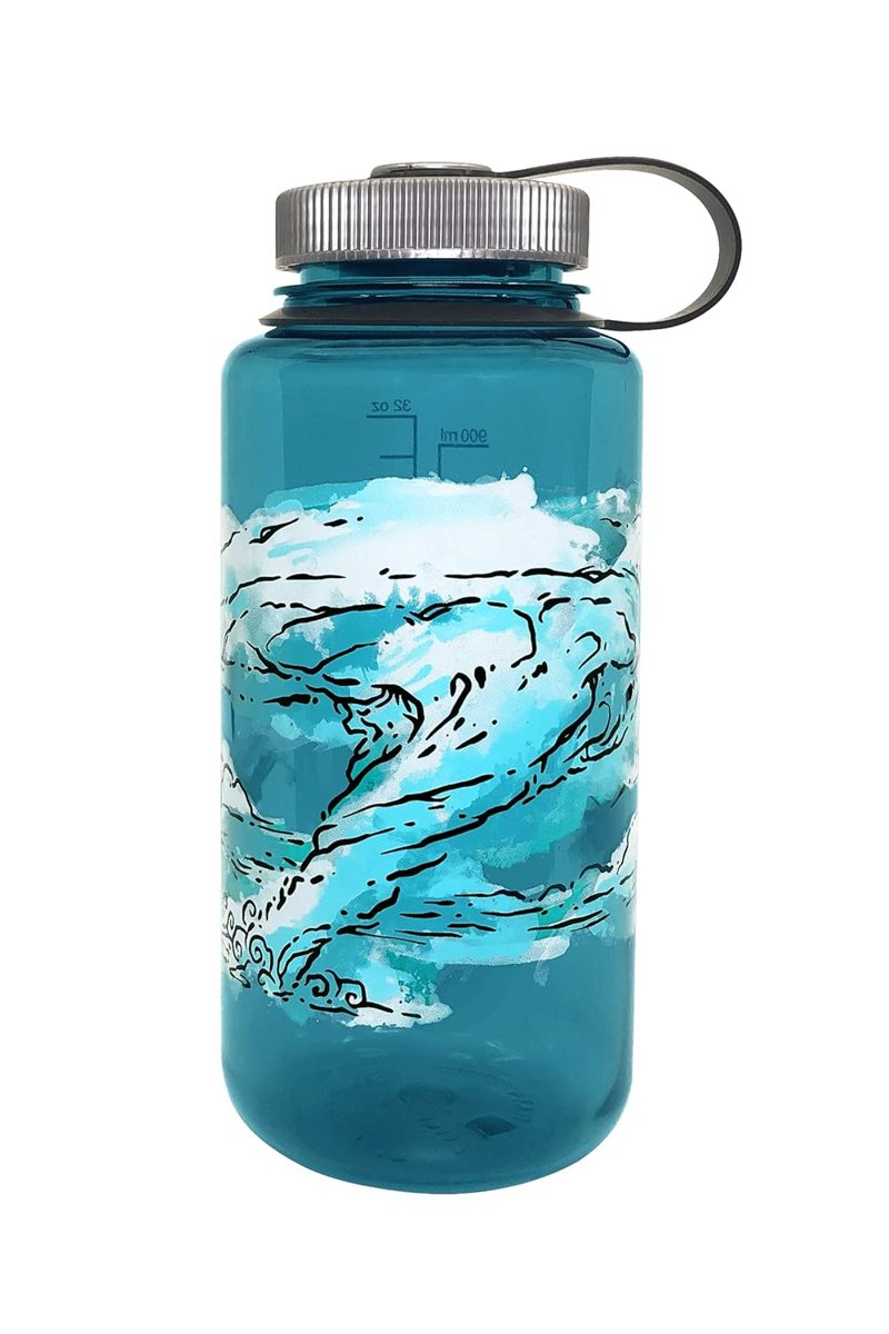 Nalgene Unisex – Yetişkin WH içecek şişesi, Elements turkuaz, 1 l