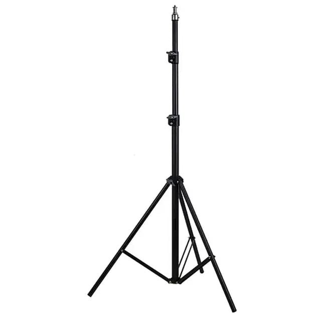 Coverzone Tripod Kamera Işık Ayağı Döküm Demir 940GR Fotoğraf Makinesi Paraflaş Kamera 70 cm-210 cm Açılabilir Katlanabilir Tripod Yayıncı Vlog Youtuber Işık Tripod Ayağı TR8899