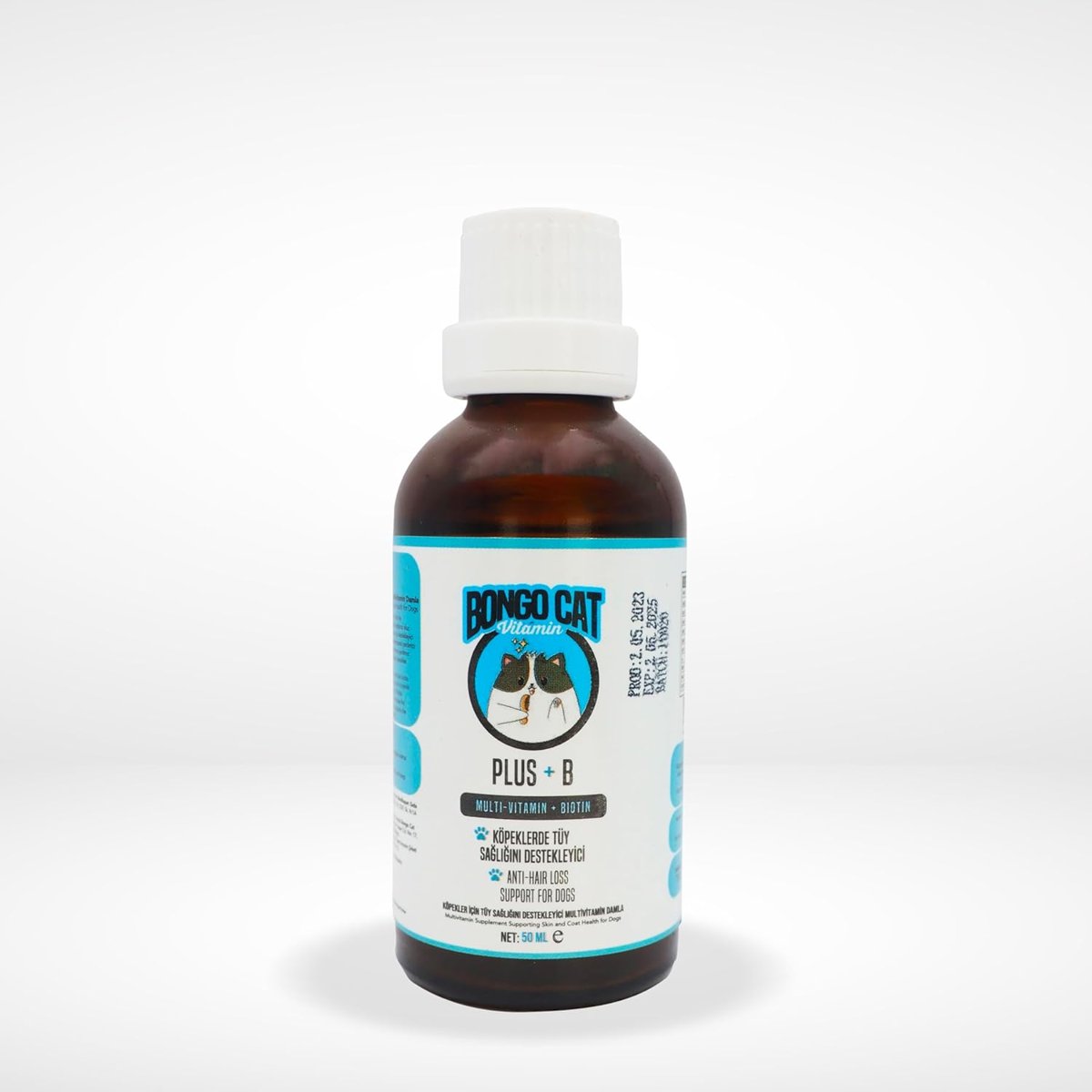 BONGO CAT Plus +B For Dogs - 50Ml (köpekler Için Tüy Sağlığı Destekleyici Damla)