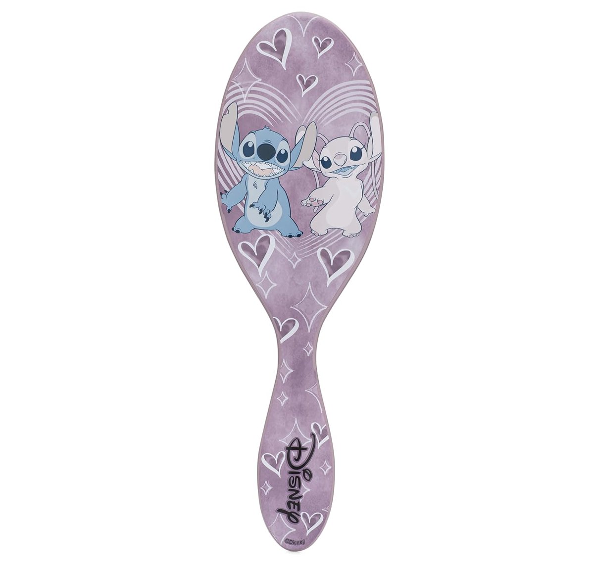 Wet Brush Orijinal Detangler Saç Fırçası, Stitch  Angel (Disney Love) - Ultra Yumuşak IntelliFlex Kıllar - Dolaşık Açıcı Fırça Tüm Saç Tipleri İçin Dolaşık Açıcı Fırça (Islak Kuru ve Hasarlı) - Kadın