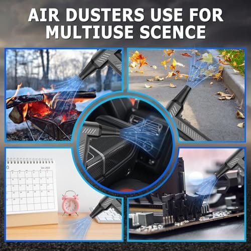 AEE® Turbo Jet Fan 120.000 RPM Şarjlı Ek Başlıklı 3 Kademeli Fenerli Basınçlı Hava Püskürtme Temizleyici – Taşınabilir Toz Üfleme PC Klavye Kasa Oto Araç Kurutucu Su İtici Araba Temizliği Mangal Fanı