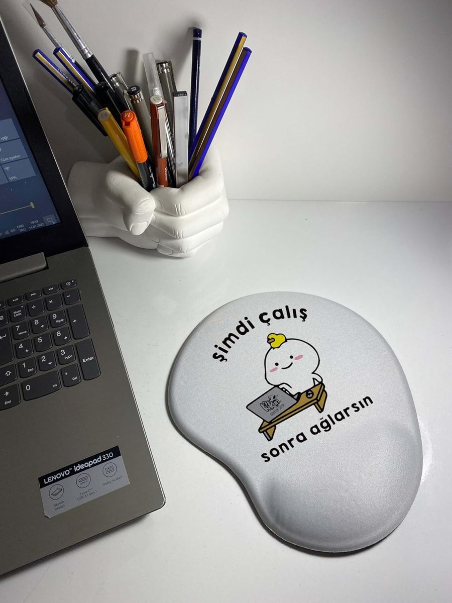 Rakkun Shop - Şimdi Çalış Sonra Ağlarsın Bilek Destekli Mouse Pad