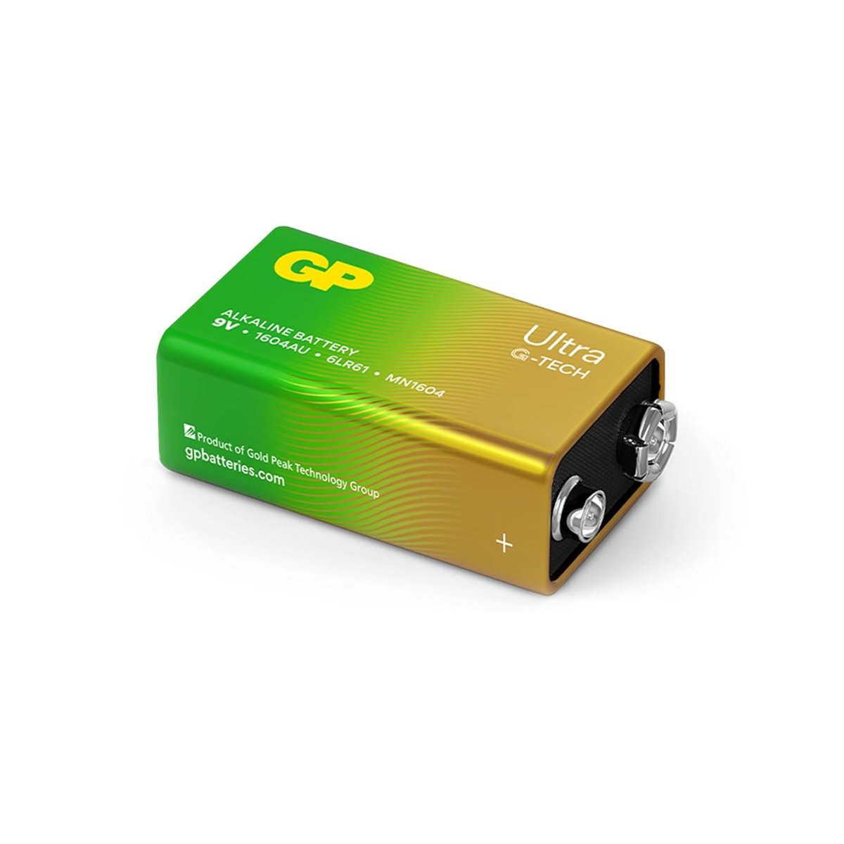 GP Batteries G-TECH Ultra Alkalin 9V - 6LR61 Boy 9V Pil Tekli Kart