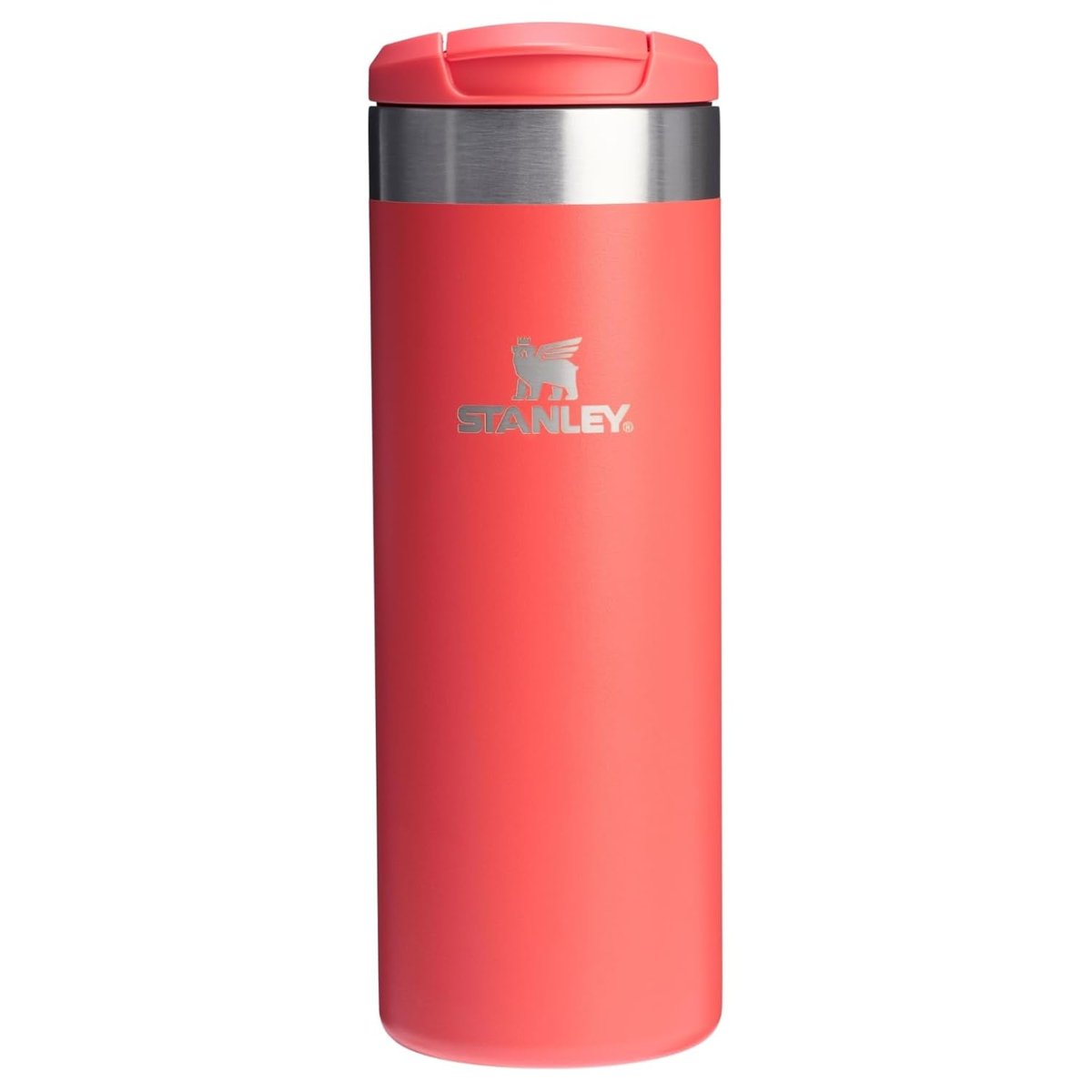 Stanley The Aerolight Transit Mug Termos Bardak, Mercan (Hot Coral), 0.47 Litre