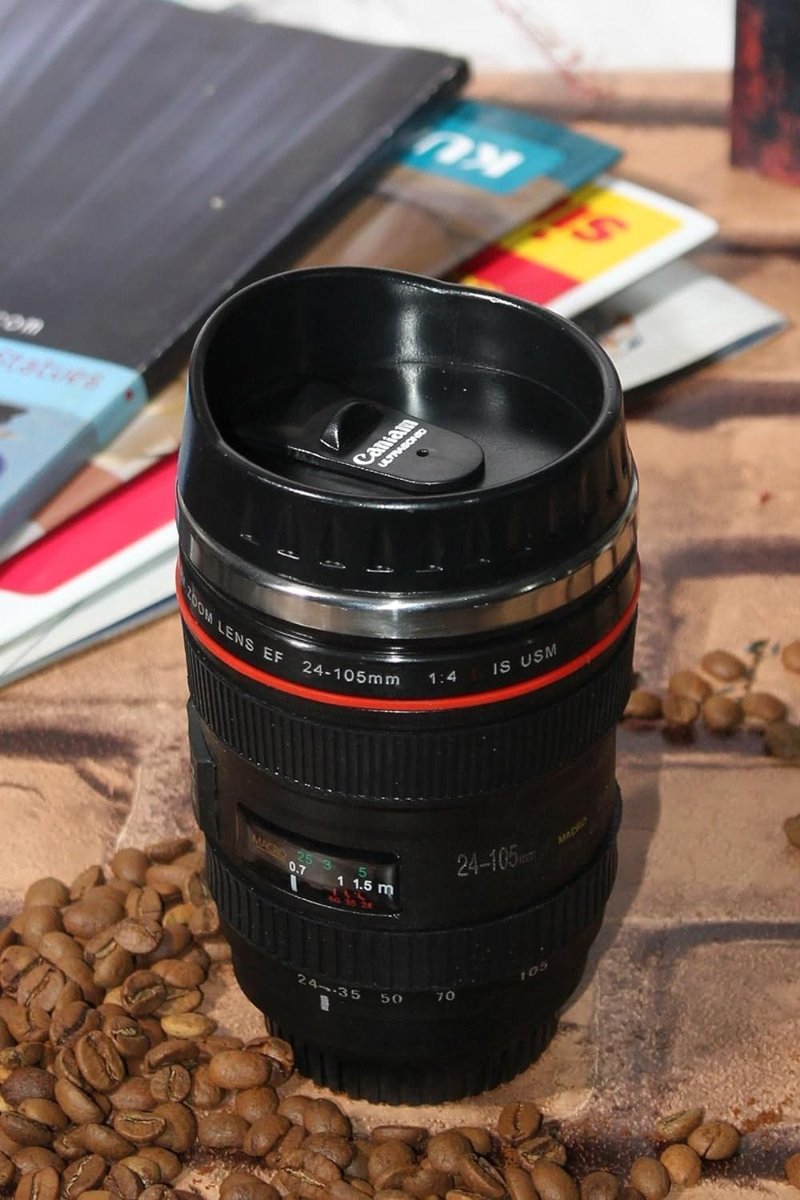 Senon Objektif Kupa Lens Kupa Kahve Ve Çay İçin Termos Kupa Fotoğraf Tutkunları İçin Dekoratif Hediy