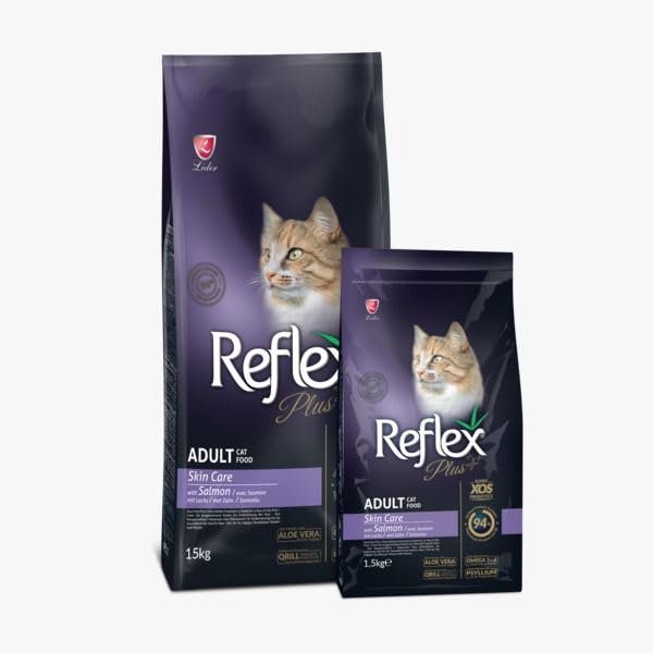 Reflex Plus Skin Care Deri Ve Tüy Bakımı Somonlu Yetişkin Kedi Maması 1,5 Kg (paketleme farklılık gö