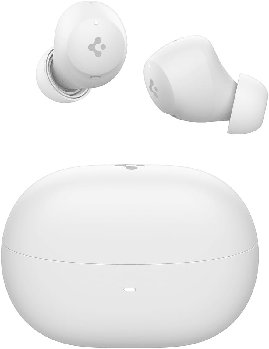 Spigen Audio TWS P10 Bluetooth Kablosuz Kulaklık - ANC Pro Aktif Gürültü Engelleme  10mm Sürücü  30 Saat Pil   ENC 6 Mikrofon  Şeffaf  Gaming Mod iPX4 Beyaz - ASD07963 (Spigen TR Garantili)