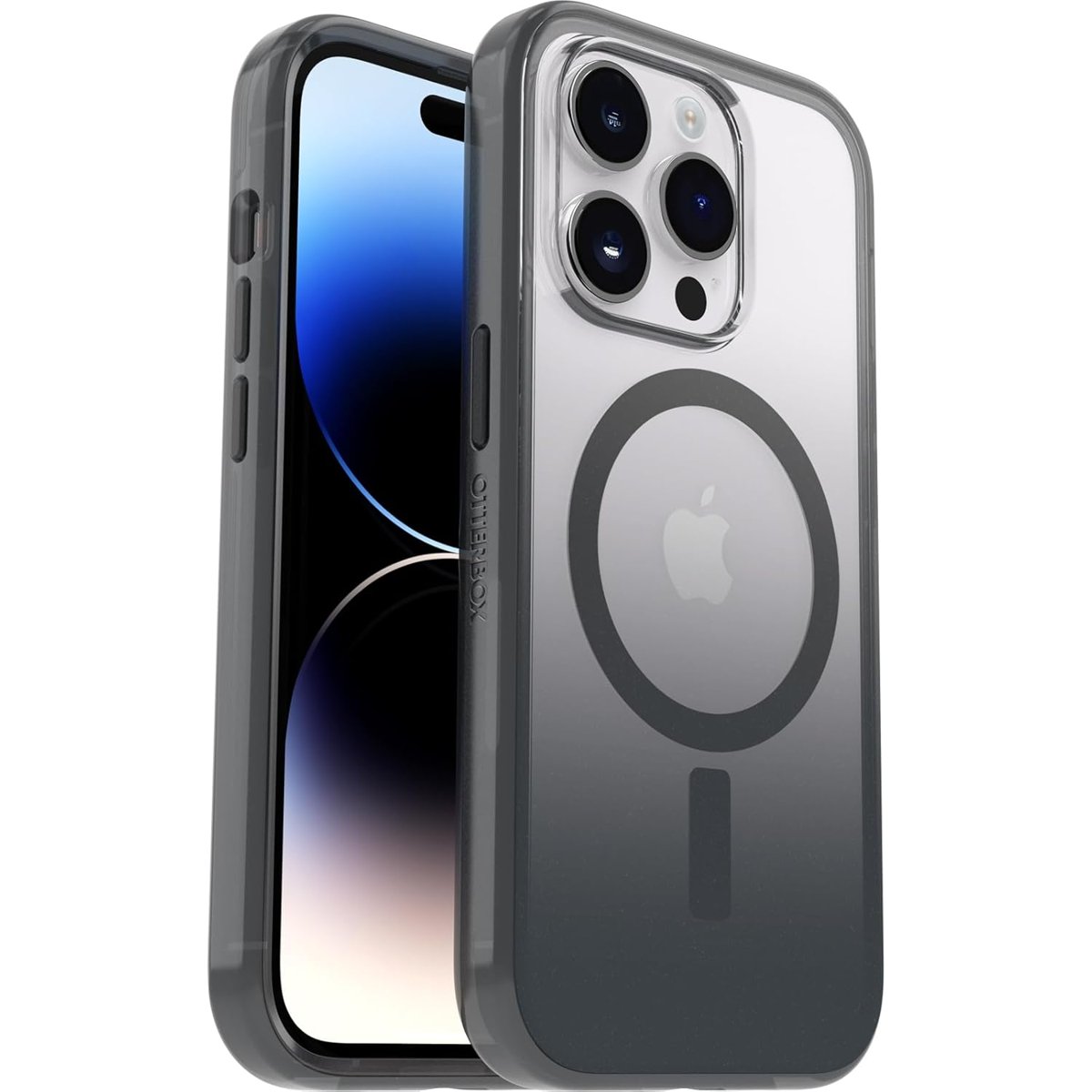 OtterBox iPhone 14 Pro için MagSafe ile Şeffaf Kılıf Serisi, Darbeye Dayanıklı, Düşmeye Dayanıklı, Ultra İnce, Koruyucu Kılıf, 2X Askeri Standartlara Göre Test Edilmiştir, Obsidiyen