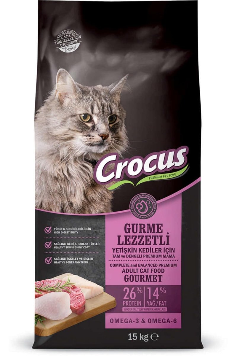 CROCUS Gurme Yetişkin Kedi Maması 15 Kg, 855-051
