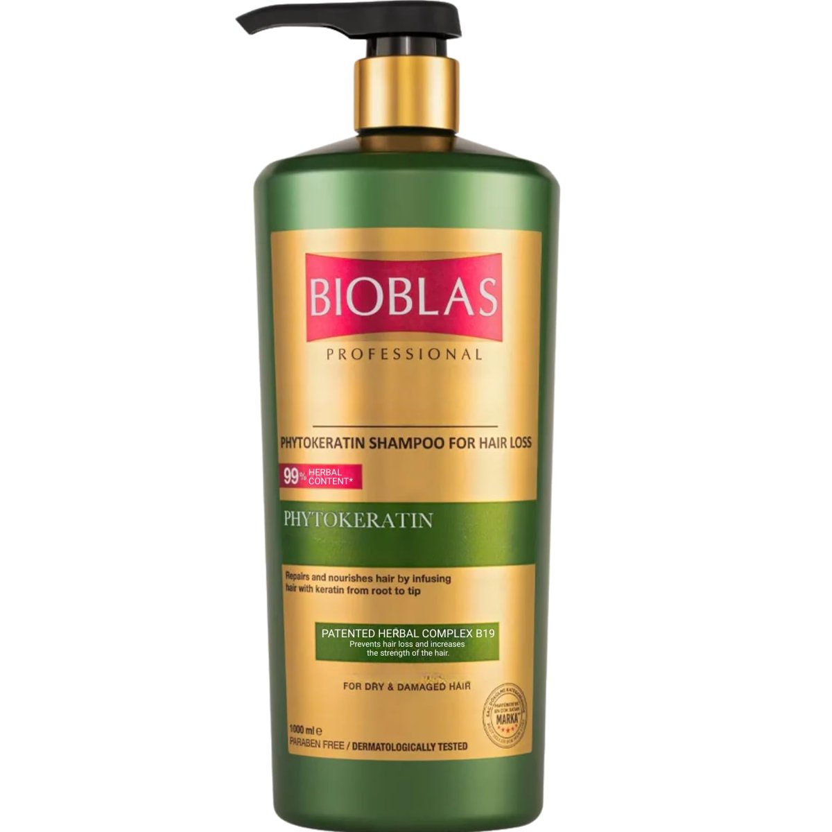 Bioblas Phytokeratin Şampuan – Saç Dökülmesine Karşı, Onarıcı  Güçlendirici Etki, Bitkisel Keratin İ