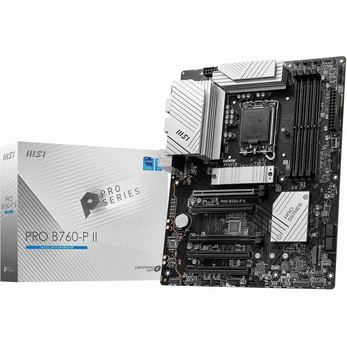 MSI MB PRO B760-P II SOKET 1700 DDR5 7000(OC) PCI-E,M.2 USB3.2 HDMI,DP 1x 2.5G LAN ATX